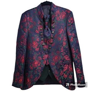 Esta Nicci‎ floral 4 piece prom suit size 38